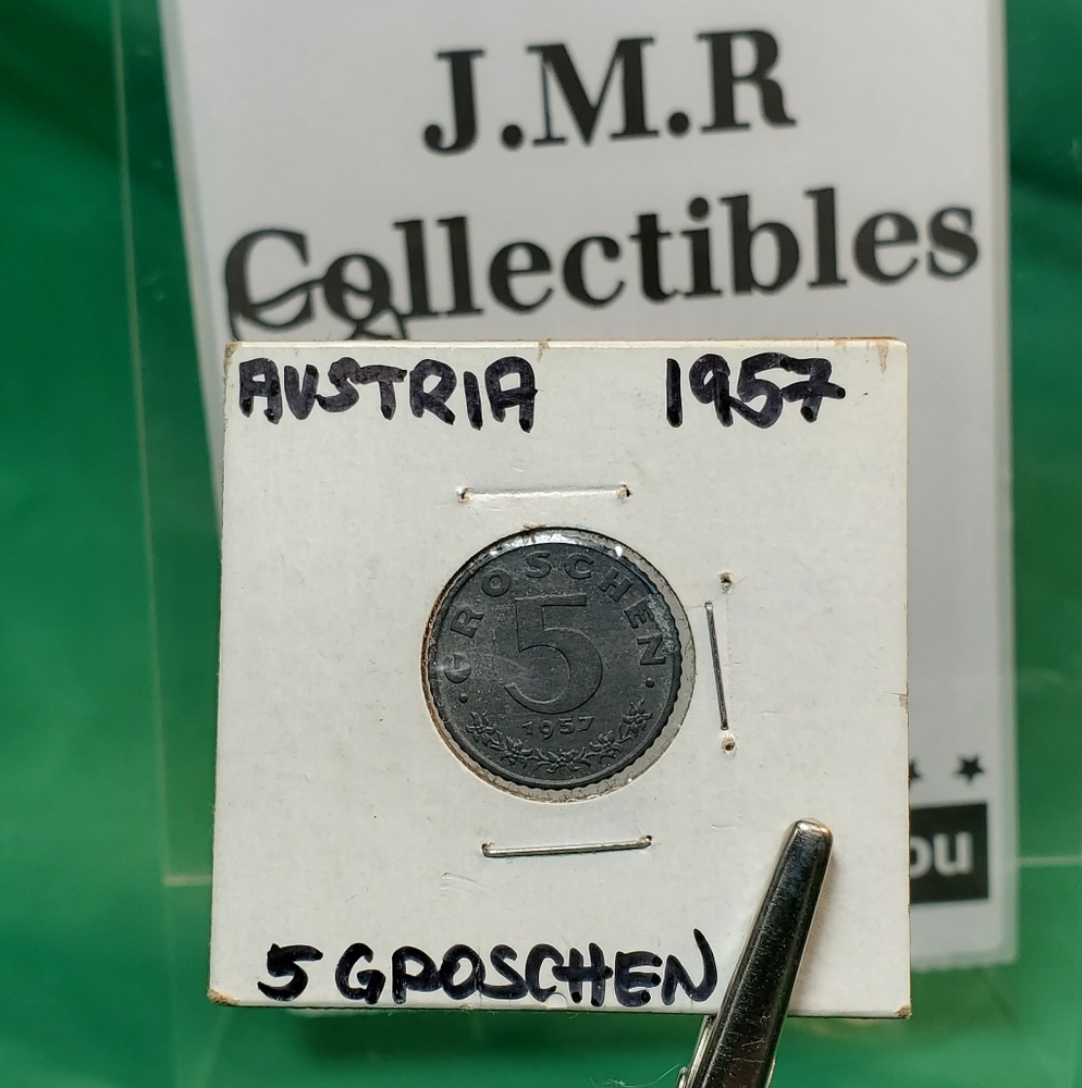 1957 Austria 5 Groschen KM# 2875